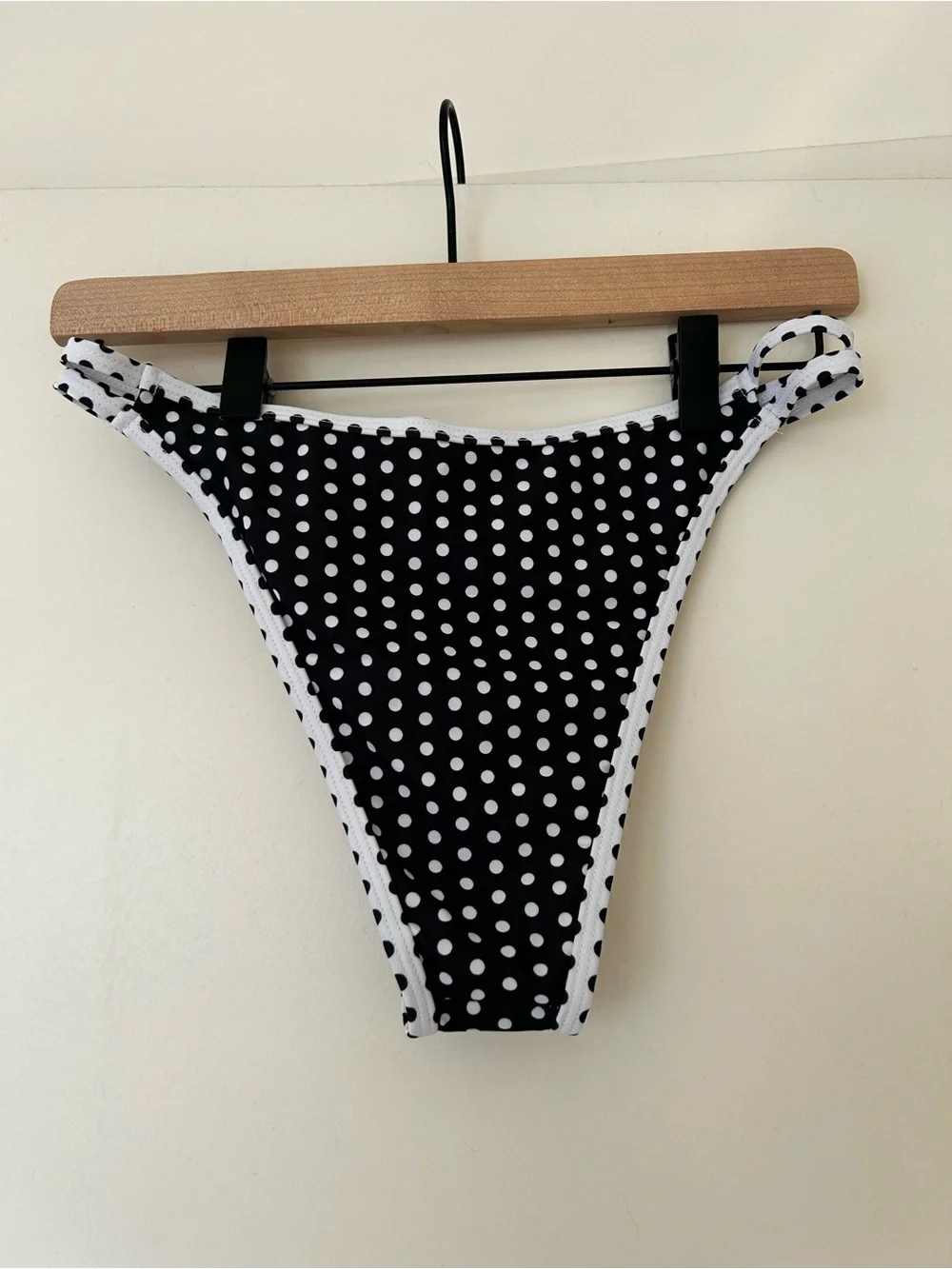 NEVER WORN - Black & White Polka Dot Bikini Set - Picture 3 of 8